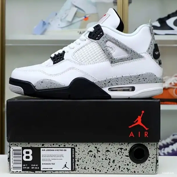 Kimikick White Cement 4 Jordan Air Retro 0511